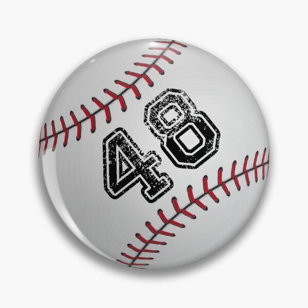 Item preview, Baseball ball number 48, forty eight designed and sold by TheCultStuff.