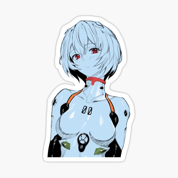 Vista previa del artículo con la obra «Rei Ayanami Neon Génesis Evangelion », diseñado y vendido por JaydenDodery.