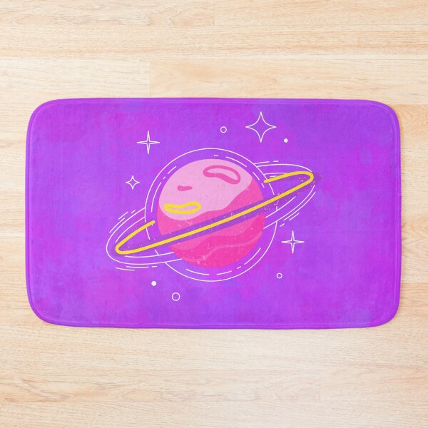 Item preview, saturn planet with rings purple background designed and sold by Talitha Marya.
