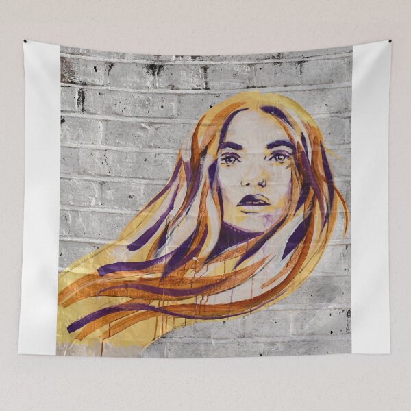 Item preview, Redhaired girl spray painted on wall in London designed and sold by Photopat.
