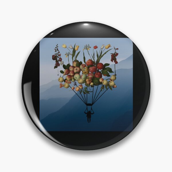 Item preview, Fruit Parachute 8 (in black) | Apples | Pears | Peaches | Dreamy designed and sold by CosmicStory.