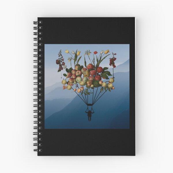 Item preview, Fruit Parachute 8 (in black) | Apples | Pears | Peaches | Dreamy designed and sold by CosmicStory.