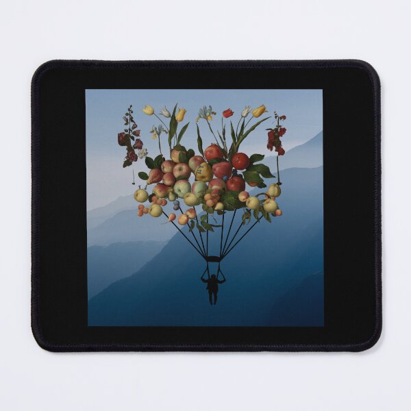Item preview, Fruit Parachute 8 (in black) | Apples | Pears | Peaches | Dreamy designed and sold by CosmicStory.