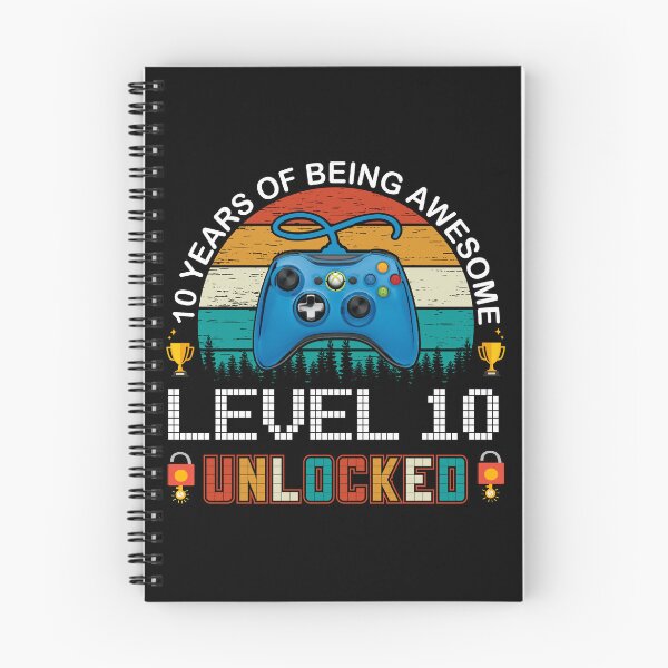 Item preview, 10 Years Of Being Awesome Level 10 Unlocked Gamer designed and sold by PansyBoyd.
