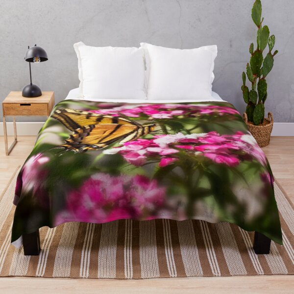 Item preview, Swallowtail on Sweet Williams designed and sold by Kathy Weaver.