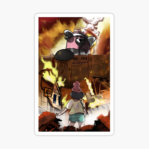 Attack on Bewear- Female Sticker