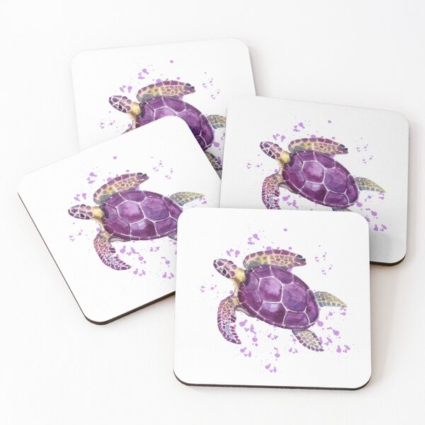 Item preview, Purple Sea Turtle designed and sold by HappyLifeCreate.