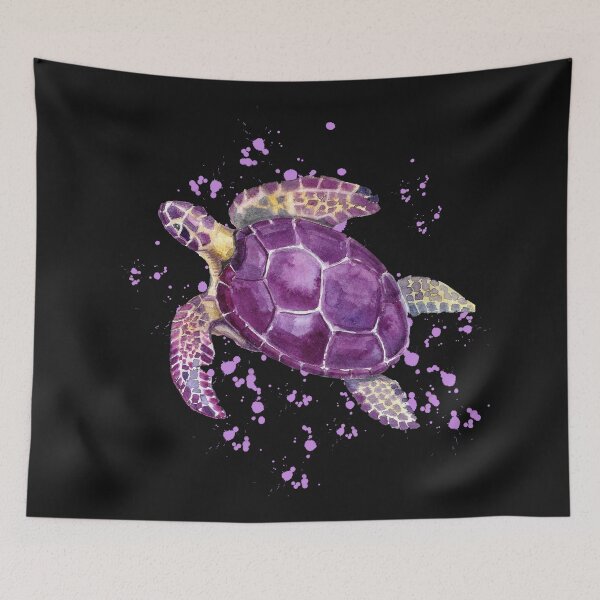 Item preview, Purple Sea Turtle designed and sold by HappyLifeCreate.