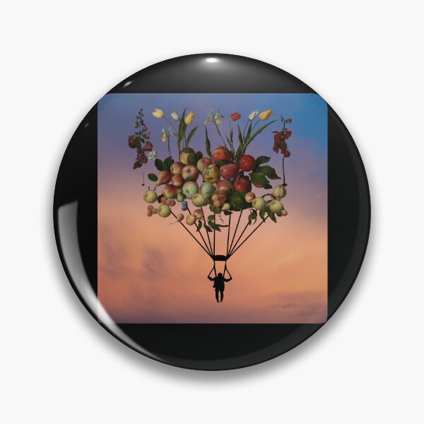 Item preview, Fruit Parachute 9 (in black) | Apples | Pears | Peaches | Dreamy designed and sold by CosmicStory.
