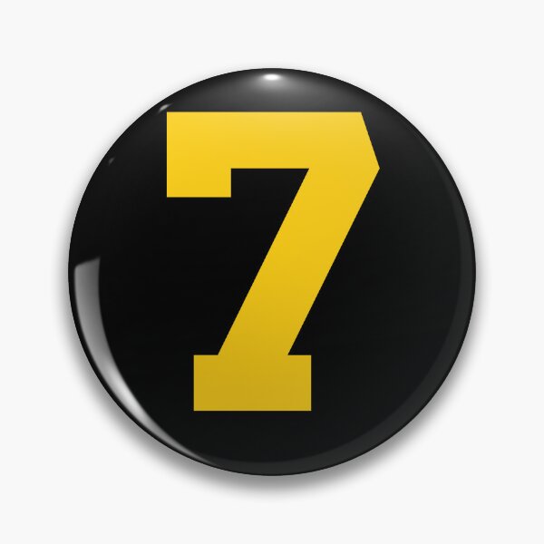 Item preview, Number 7, Yellow seven, Sports number 7 designed and sold by TheCultStuff.