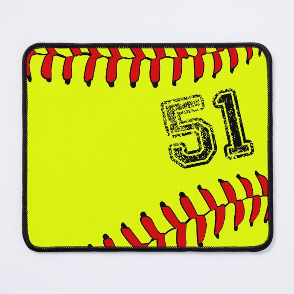 Item preview, Softball ball number 51, fifty one designed and sold by TheCultStuff.
