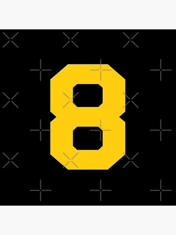 Number 8, Yellow eight, Sports number 8