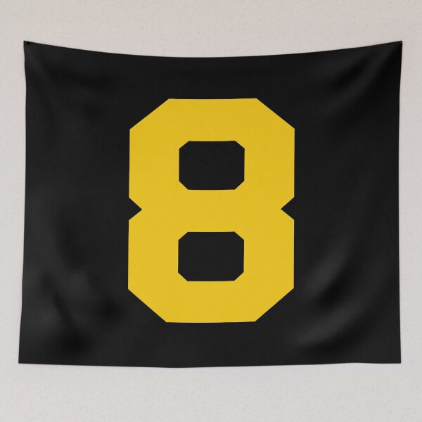 Item preview, Number 8, Yellow eight, Sports number 8 designed and sold by TheCultStuff.