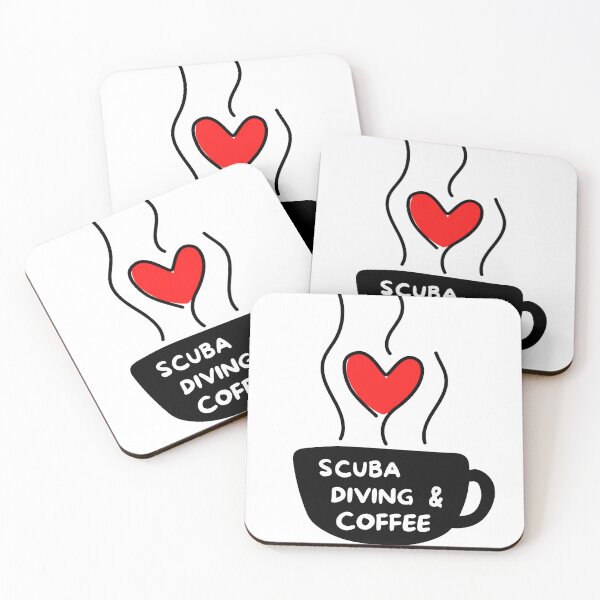 Item preview, Scuba diving & coffee designed and sold by TheGreenGoat.