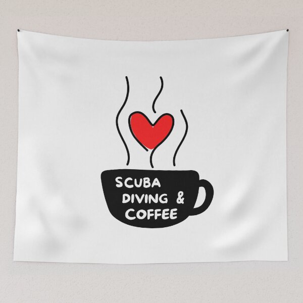 Item preview, Scuba diving & coffee designed and sold by TheGreenGoat.
