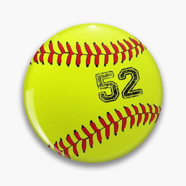 Item preview, Softball ball number 52, fifty two designed and sold by TheCultStuff.