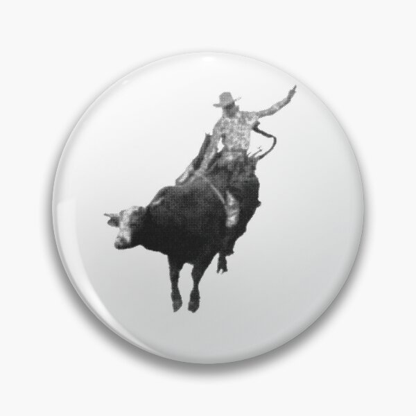 Item preview, halftone bullrider yee haw   designed and sold by Hayden Hamrick.