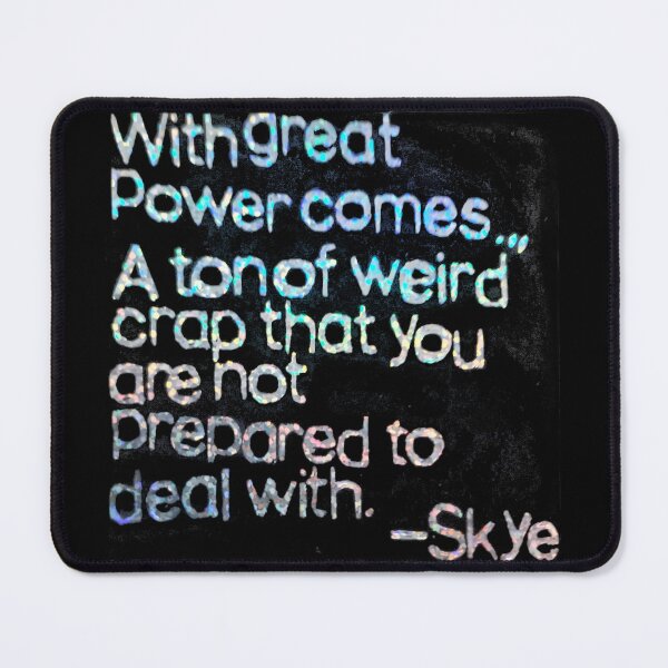 Item preview, "With great power comes..." (Rustic Background Version) designed and sold by Florals-And-CS.