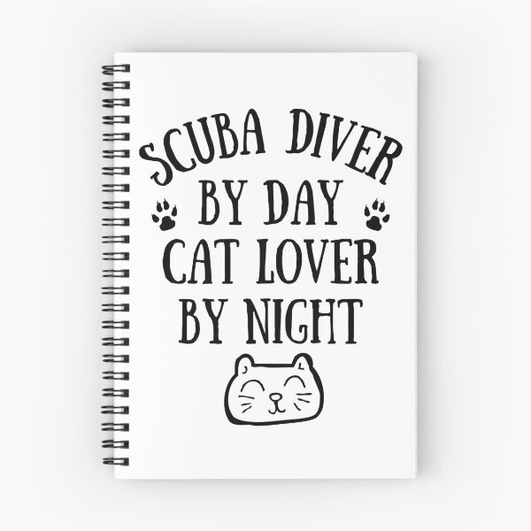 Item preview, Scuba diver by day. Cat lover by night designed and sold by TheGreenGoat.