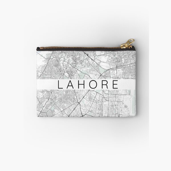 Artikelvorschau, Lahore-Karte minimalistisch in der Farbe mit Blau und Grün entworfen und verkauft von DesireeVDA.