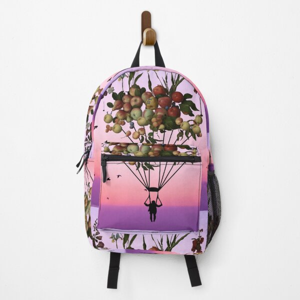 Item preview, Fruit Parachute 10 (in black) | Apples | Pears | Peaches | Dreamy designed and sold by CosmicStory.