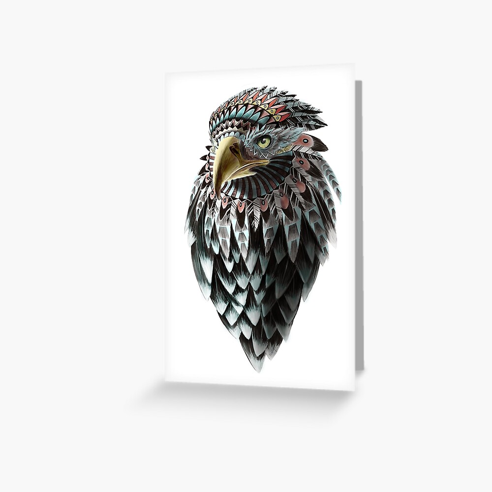 Mythical Eagle Shaman Greeting Card