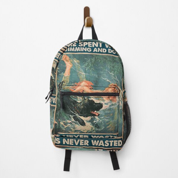 Item preview, TIme spent with swimming and dogs is never wasted designed and sold by KinstleHawa.