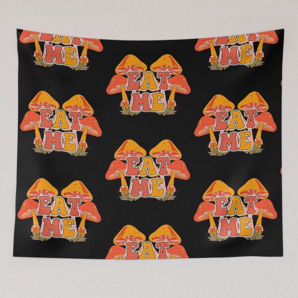 Item preview, Retro Eat Me Mushrooms designed and sold by karibenart.