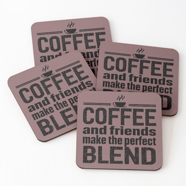 Item preview, coffee and friends make the perfect blend designed and sold by Lily Art.
