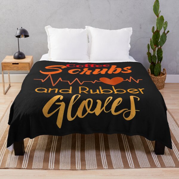 Item preview, Coffee Scrubs And Rubber Gloves Nurse Nursing Design designed and sold by olgacadb.
