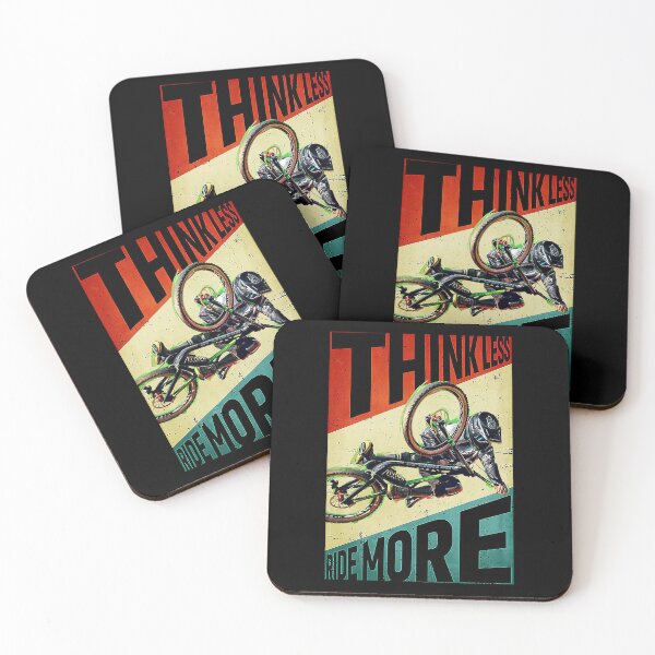 Item preview, Think less ride more cycling bmx designed and sold by SaoirseNeid.