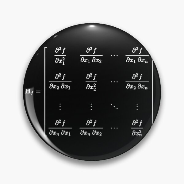 Item preview, Hessian matrix, important tool of differential calculus dark version designed and sold by NoetherSym.