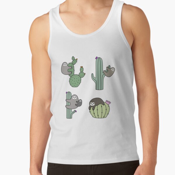 Cacti Sloths Tank Top