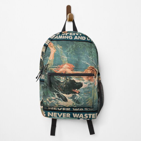 Item preview, Time spent with swimming and dogs is never wasted designed and sold by KinstleHawa.