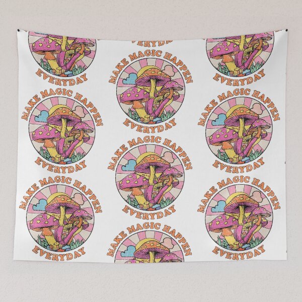 Artikelvorschau, Retro Make Magic Happen Everyday Pilze entworfen und verkauft von karibenart.