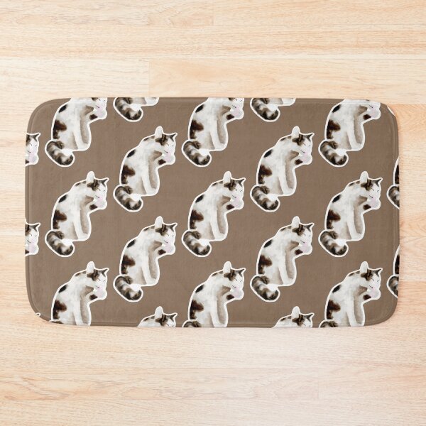 Item preview, Brown and White Cat designed and sold by SunkissedBlue.