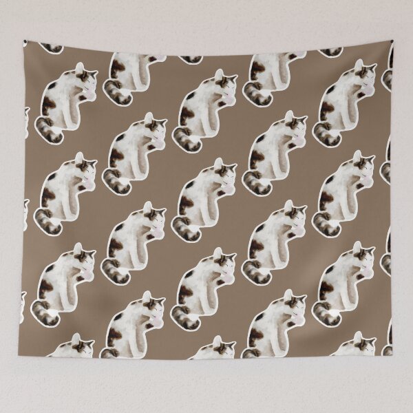 Item preview, Brown and White Cat designed and sold by SunkissedBlue.