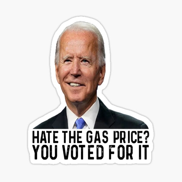 hate the gaz price - you voted for it Sticker