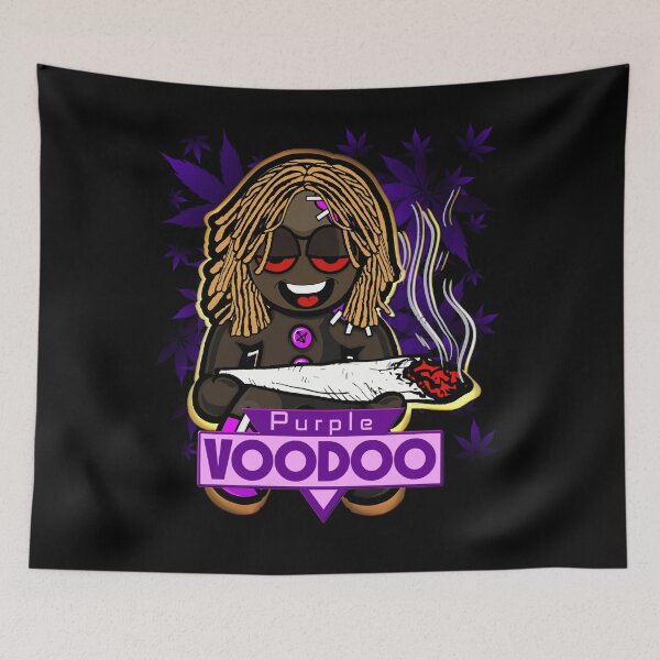 Item preview, Purple Voodoo Weed Strain Marijuana Package Design with text designed and sold by DabGraphic.