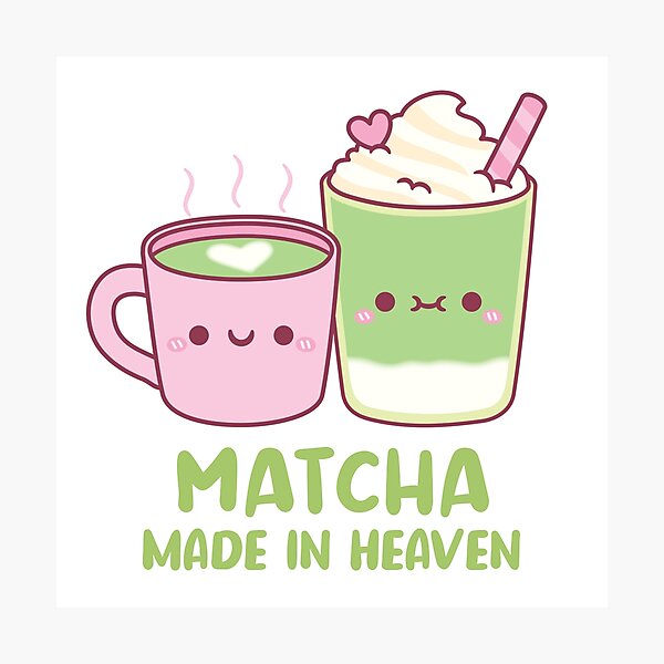 Item preview, Cute Matcha Made In Heaven Tea Pun designed and sold by rustydoodle.