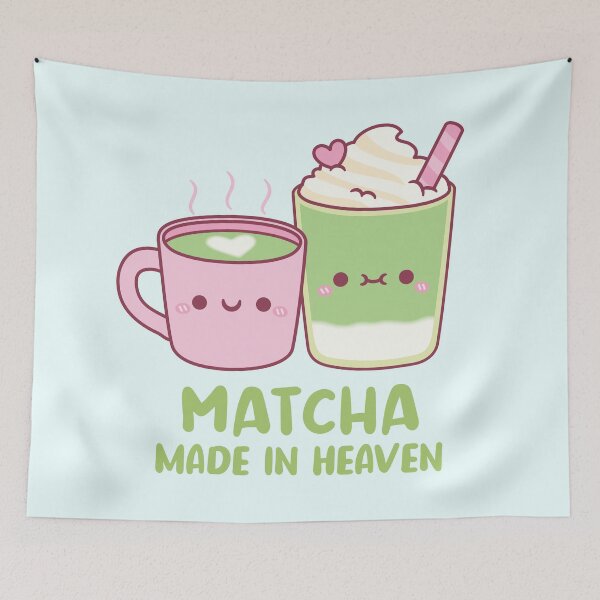 Item preview, Cute Matcha Made In Heaven Tea Pun designed and sold by rustydoodle.