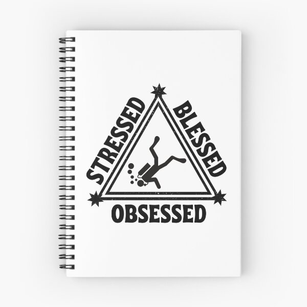 Item preview, Scuba diving: Stressed. Blessed. Obsessed. designed and sold by TheGreenGoat.