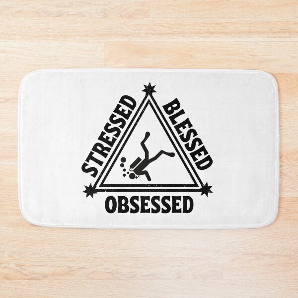 Item preview, Scuba diving: Stressed. Blessed. Obsessed. designed and sold by TheGreenGoat.