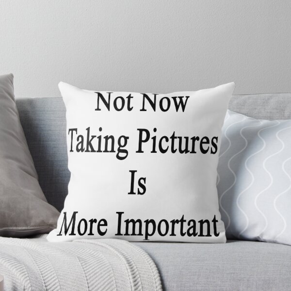 Item preview, Not Now Taking Pictures Is More Important  designed and sold by supernova23.