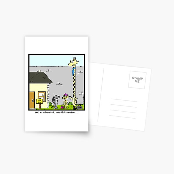 Real Estate for Giraffes Postcard
