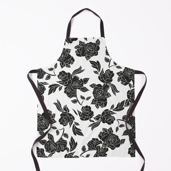 Item preview, black swirly floral pattern designed and sold by Hoetoons.