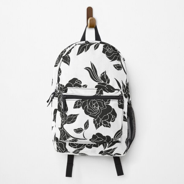 Item preview, black swirly floral pattern designed and sold by Hoetoons.