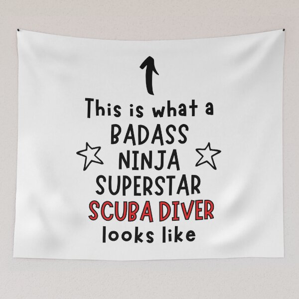 Item preview, This is what a Badass, Ninja, Superstar, Scuba Diver looks like designed and sold by TheGreenGoat.