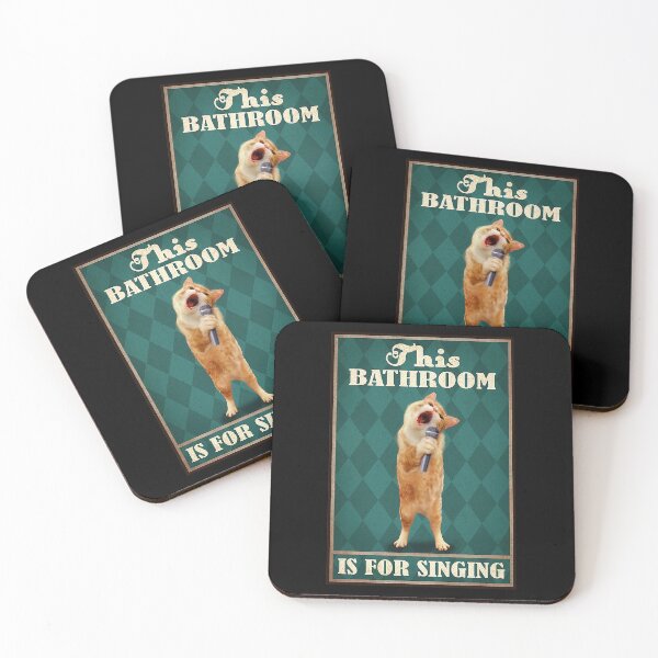 Item preview, This bathroom is for singing cat lover designed and sold by SaoirseNeid.