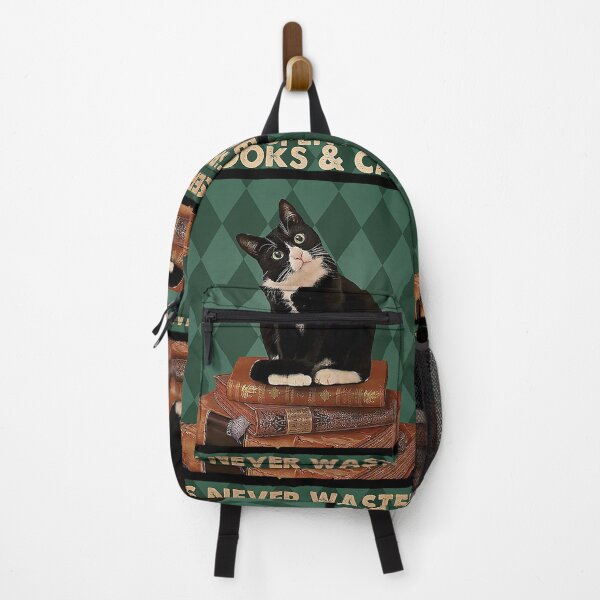 Item preview, Time spent with books and cats is never wasted designed and sold by TeganCrafford.